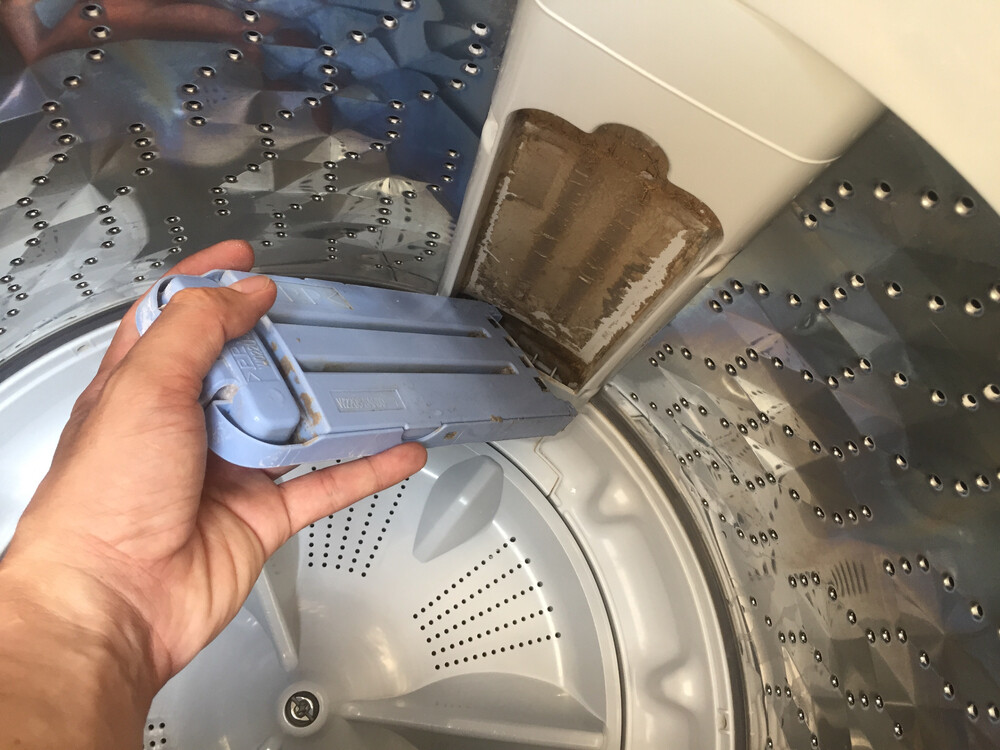 洗濯機のゴミ取りネット　正しく洗ってキレイをキープしよう！